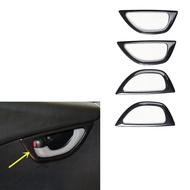 รูปแบบคาร์บอนไฟเบอร์การปรับเปลี่ยนภายในเกียร์ที่เท้าแขนประตู Patch สําหรับ Honda Fit รุ่นที่สอง GE6 