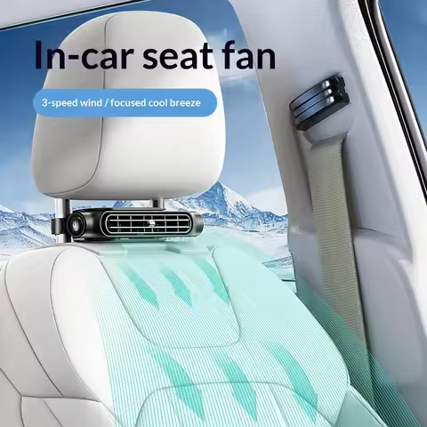 2026 New car seat fan high wind car fan USB plug-in car back ventilation cooling electric fan