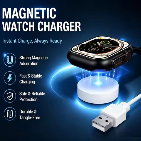 Portable Magnetic Charging Dock Universal for S8 M36 Plus TS7 TS8 DT300 X5 X8 X3 X1 Smart Watch Char