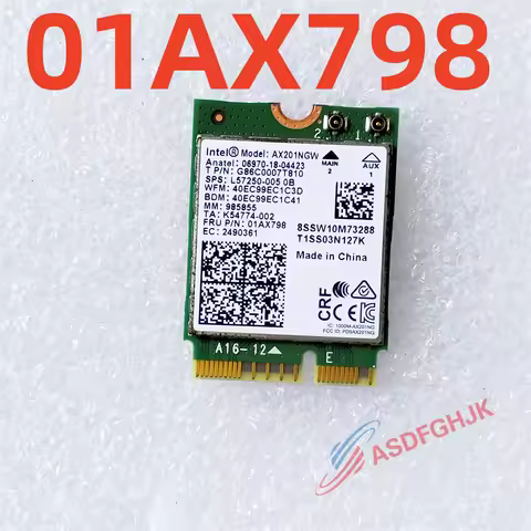 FOR Lenovo Ideapad 3 15IML05 Laptop WLAN WIFI Wireless Board Card 01AX798 test ok