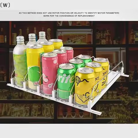 〔W〕Canned Beverage Push Rack Beverage Thruster Dispenser Storage For Soda Can Self-Pushing Counter O