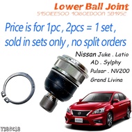 Lower Ball Joint Nissan Juke Latio AD Sylphy Pulsar NV200 Grand Livina /54501EE500 40160ED00A SB4952
