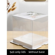 buffet tray set bekas plastik transparent Dua dalam satu penutup tiga lapisan filem dua sisi 10 inci