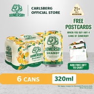 Somersby Shandy Can 0.5% Alcohol (320ml x 6)