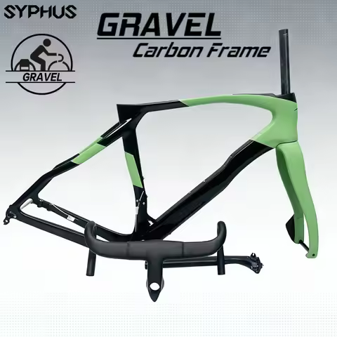 Syphus 2025 T1100 Carbon Gravel Bike 700C Disc Brake Gravel Road Bike Frameset Road Cyclocross Grave