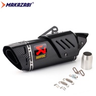 51MM Inlet Universal Motorcycle Exhaust Muffler Pipe Canister Pipe Tailpipe Akrapovic Tail Muffler C