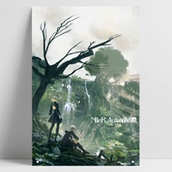 Ready Stock Nintendo PS4 PC Switch Games Nier Automata Poster Tin Painting Tin Sign Metal Sign Bar Pub Home Wall Decoration Vintage Metal Poster Mural Wall Hanging Wall Stickers