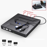 External DVD CD Writer Burner CD and DVD Player Type C/USB3.0 External DVD CD Drive for PC Laptop 11