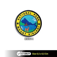 National Park Mount Rinjani Computer Embroidery Patch | Adventure Patch