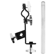 Cowbell Holder Clamp Bracket Drum Tambourine Zinc Alloy Multi-Function Stand Expansion Clip Percussi