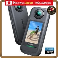 AKASO 360 Action Camera Bundle with 360-Degree Features and 5.7K Video Capabilities【Japanese Travel 