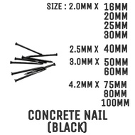 Cement Nails (BLACK) (Pack)