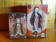 鬼滅之刃 禰豆子 figure 兩盒：BANPRESTO 禰豆子絆之裝及 SEGA 兄妹之絆禰豆子。全新正版未開膠紙封條，