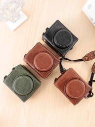 Zhibao Suitable For Canon G7X3 Protective Case G7X2 Camera Bag G11 G12G15/16 G1X2 Leather Case Camer