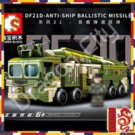 Sd Connector105596 DF21D Military Car-ANTI-SHIP BALLISTIC MISSILE 406 Pieces