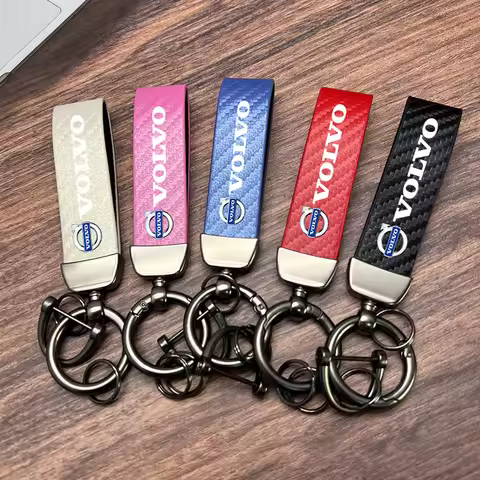 Fantastic Skin Feel Leather Metal Keychain Accessories For Volvo XC90 V90 V60 XC60 V40 S80 S60 S90 C