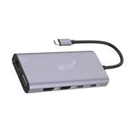 【Mr.OC 橘貓先生】Mr.OC橘貓先生12合1多功能轉接器 Type-C轉HDMI/RJ45/VGA/USB3.0 (UC601)