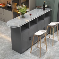 Rock slab bar counter table, home dining room partition cabinet, kitchen bar counter, multifunctiona