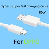 80W Super fast charging cable Type-C  For oppo Realme X 5 6 X50 X3 X5 Pro X50 Reno7 6 5 4 GT NEO Pro