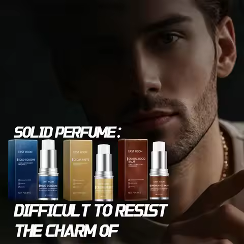 3Scents Men's Solid Cologne Lasting Fresh Cologne Pheromones Fragrance Men Deodorant Portable Woody 