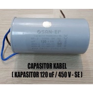 120uf Micro 450V San-Ei Capacitor 120uf Round Cable Condenser