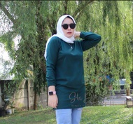 Tunik Wanita // Baju Muslimah // Kaos Wanita Lengan Panjang // Fashion Wanita Six Diary // Kaos Tuni