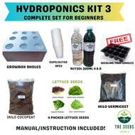 HYDROPONICS BEGINNERS KIT 3  - FREE Lettuce Seeds/Manual Included