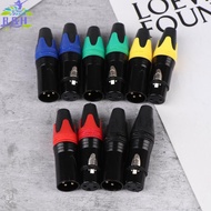 【B&H Dec】 1/2Pcs Pin XLR Plug Jack Male / Female Microphone Connector MIC Adapter XLR Cable Terminal