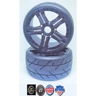 JETKO 1/8 GT TYRE VERTEX WITH 17mm Hex (SUPER SOFT/BELTED)
