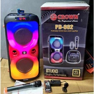 Crown PD 662 6" Portable Speaker Dancing Light Baffle with Bluetooth and usb port