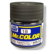 MR HOBBY COLOR C 018 / C018 RLM70 BLACK GREEN