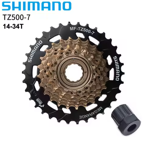 Shimano MF-TZ500-7 Bicycle Freewheel 14-34T Steel for MTB Road Folding Bike MF-TZ500 Cycling Bicycle