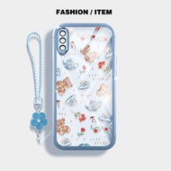 YBD Phone Case For Samsung Galaxy A50 A50S A30S A307 A03S A02S M02S A025 A307 Cartoon Cup & Saucer B