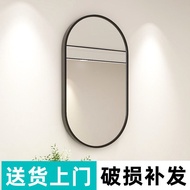 Bathroom Mirror Toilet Bathroom Mirror Wall Hanging Toilet Simple Hanging Mirror Wash Basin Cosmetic Mirror ACOA