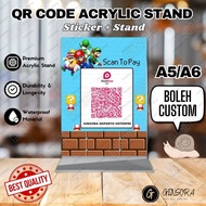 QR Code Acrylic Standee Custom | Acrylic Display | Ewalle Scanner Sign