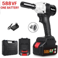 MAKITA Brushless Impact Tool 1090V/588V Cordless Electric Impact Wrench Bor impek pembuka baut motor