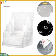 cowboy|  3-tier Acrylic Brochure Holder Wall Mount Countertop Display Stand with Dividers Flyer Rack
