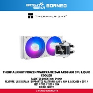 THERMALRIGHT Frozen Warframe 240 Argb AIO CPU Liquid Cooler - Black / White