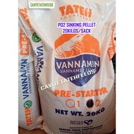 PO2- TATEH VANNAMEI PRESTARTER 2 20KG PER SACK sinking pellet tateh feeds