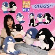 BCT✨COD✨Cute Orca Plushy Pillow Soft Killer Whale Plushie Toy Couple Gifts Children's Customization 