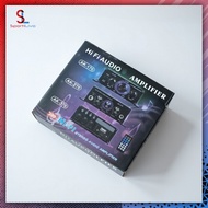 SPORTILIVO Hi-Fi Mini Stereo Car Treble Bass Booster Amplifier - AK-170 - Black