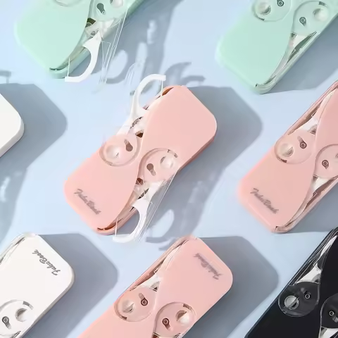 Dental Floss Portable Case Dental Floss Dispenser Automatic Dental Floss Picks Cases Teeth Cleaning 