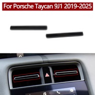 LHD RHD Car Front Air Ventilation Middle AC Vent Grille Trim Strip For Porsche Taycan 9J1 2019-2025 