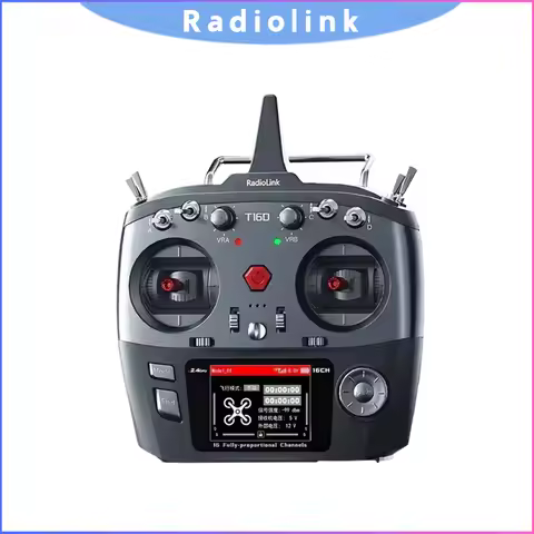 RC Transmitter 16 Channel 2.4G Radiolink T16D with R16F Receiver, for RC Car Boat Drone FPV Airplane