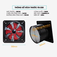 Quạt Hút Gió - Quạt Thông Gió Nhà Xưởng - Nhà Hàng - FD-250 FD300 - Sức Hút Lớn