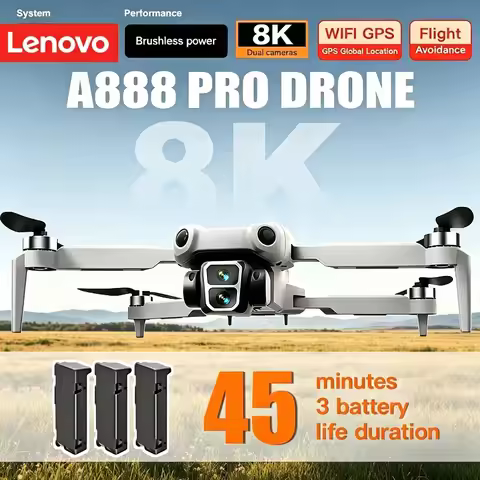 Lenovo A888 Pro Drone Professional 4K Dual Camera 5G WIFI Remote Control with screen Brushless Motor