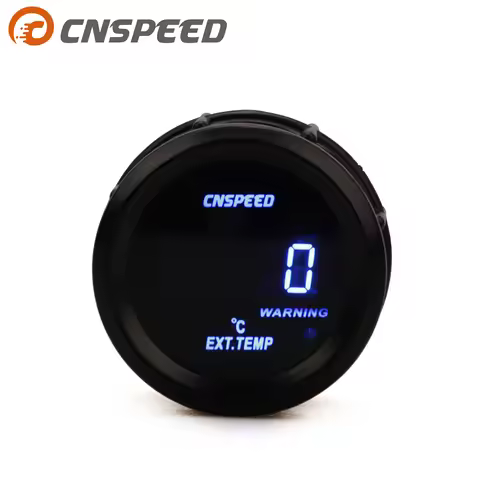 CNSPEED 2" 52mm Exhaust Gas Temperature Gauge Digital Exhaust Gas Temp Gauge Blue Led EGT EXT Gauge 