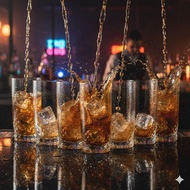 Kaca Wiski Brandy Tequila Whiskey Glass Crystal Cocktail Glass Transparent Glass Water Glass Bar Gla