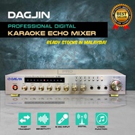 DAGJIN V-80 3 Mic Digital Echo Mixer Microphone Karaoke Echo Mixer