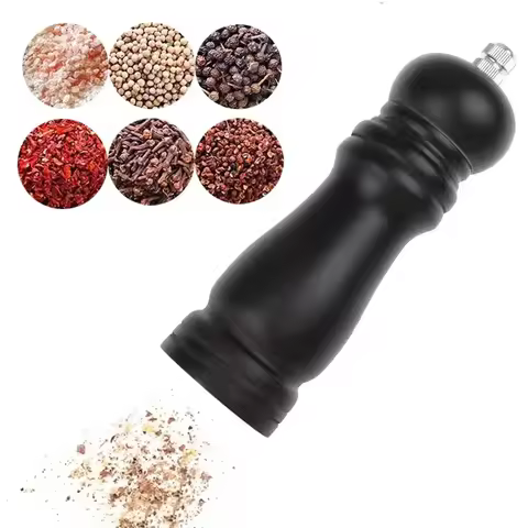 Creative Grinder Black Pepper Mill Dutch Wood Tools Kitchen Cooking BBQ Tools Grinding Seasoning Bot